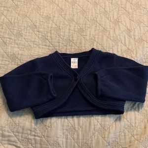 Zara baby navy short sweater
